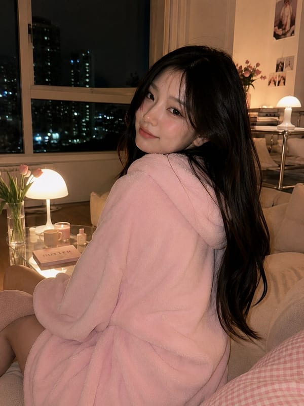 Cozy Korean living room couch portrait — GPT Image 2